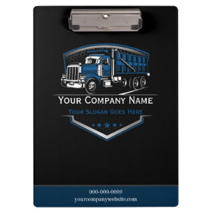 Professional Trucking Hauling Company Clipboard