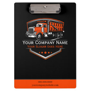 Professional Trucking Hauling Company Clipboard