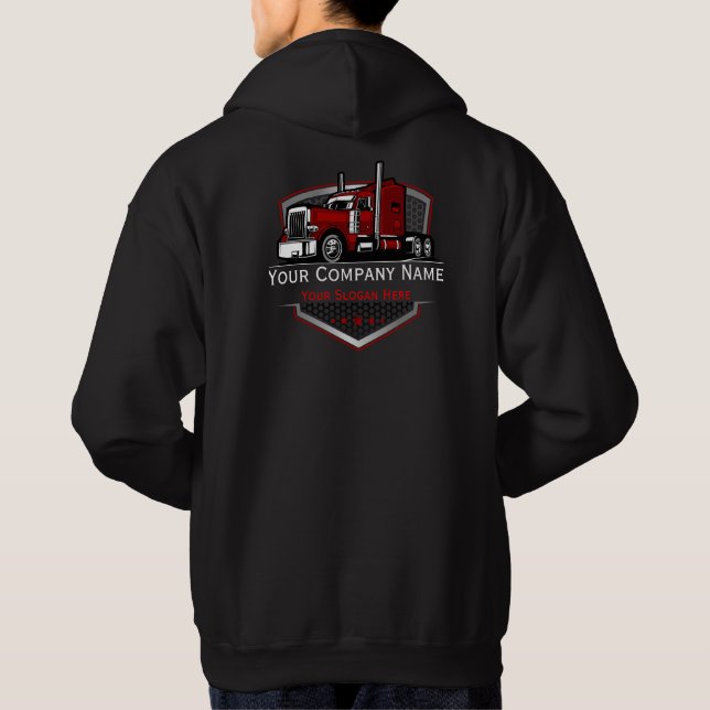 Professional Trucking Hauling Company  Hoodie (Back)