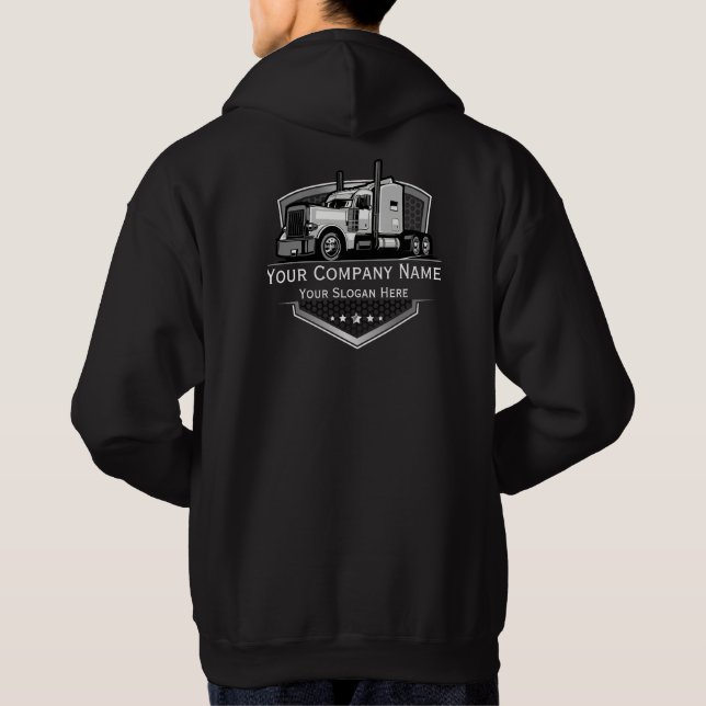 Professional Trucking Hauling Company  Hoodie (Back)