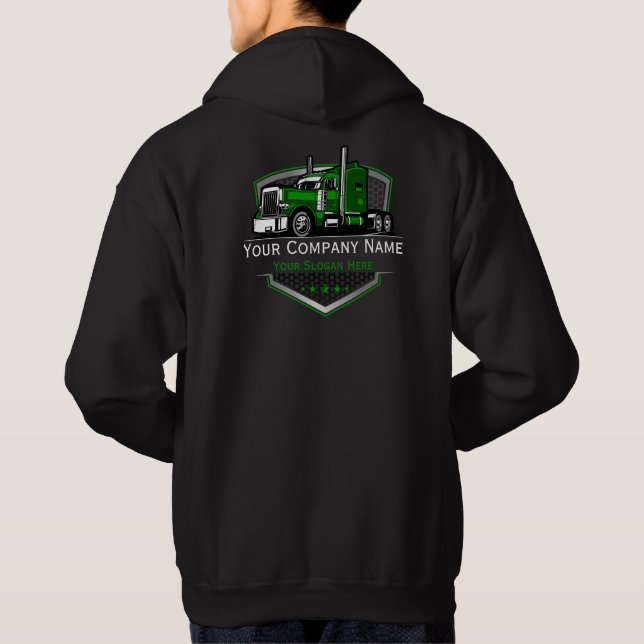 Professional Trucking Hauling Company Hoodie (Back)