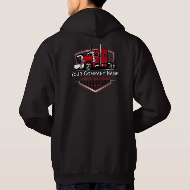 Professional Trucking Hauling Company  Hoodie (Back)