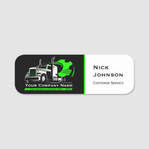 Professional Trucking Hauling Company Repair Name Tag
