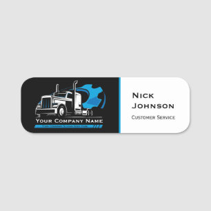 Professional Trucking Hauling Company Repair Name Tag