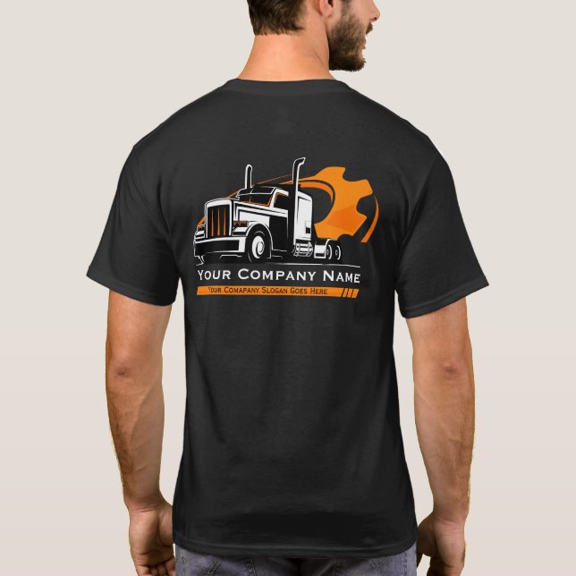 Professional Trucking Hauling Company Repair T-Shirt (Back)