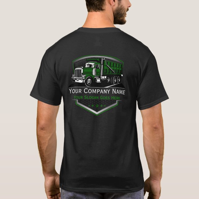 Professional Trucking Hauling Company  T-Shirt (Back)