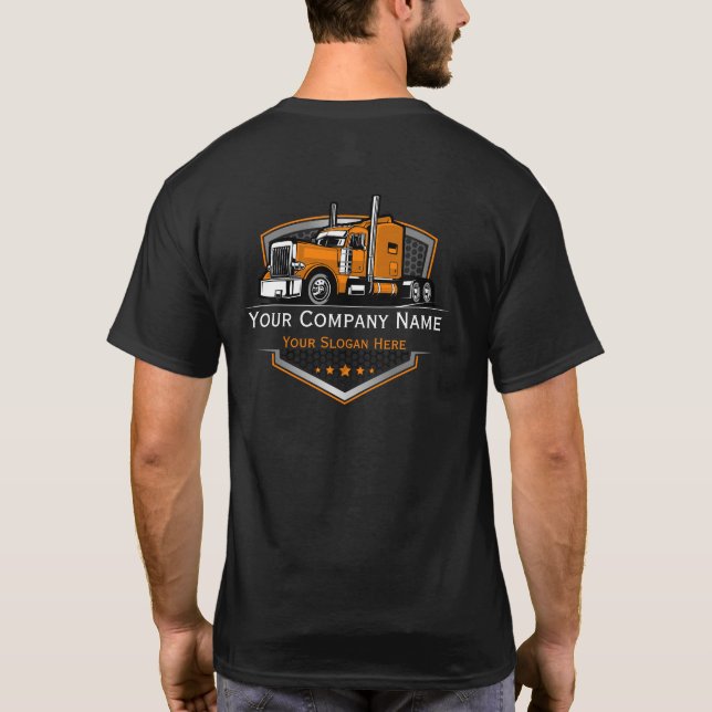 Professional Trucking Hauling Company  T-Shirt (Back)