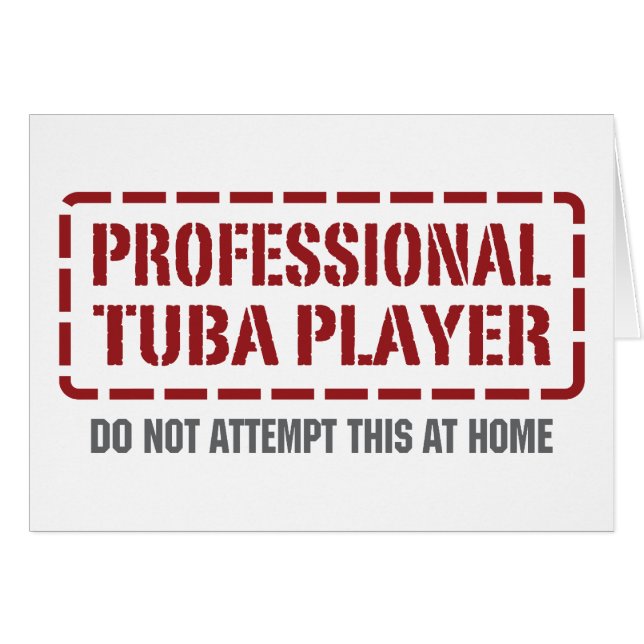 Professional Tuba Player (Front Horizontal)