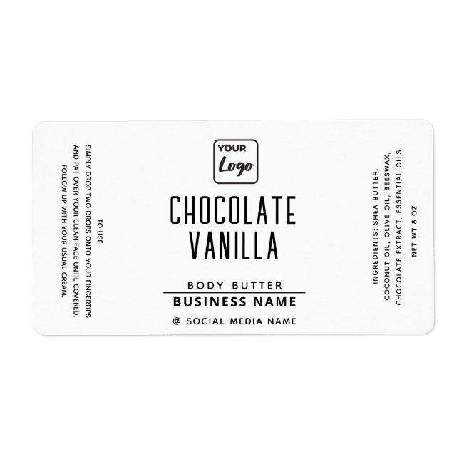 Professional typography black white logo product   (Front)