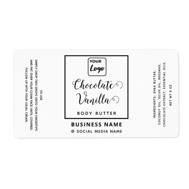 Professional typography black white logo product (Front)