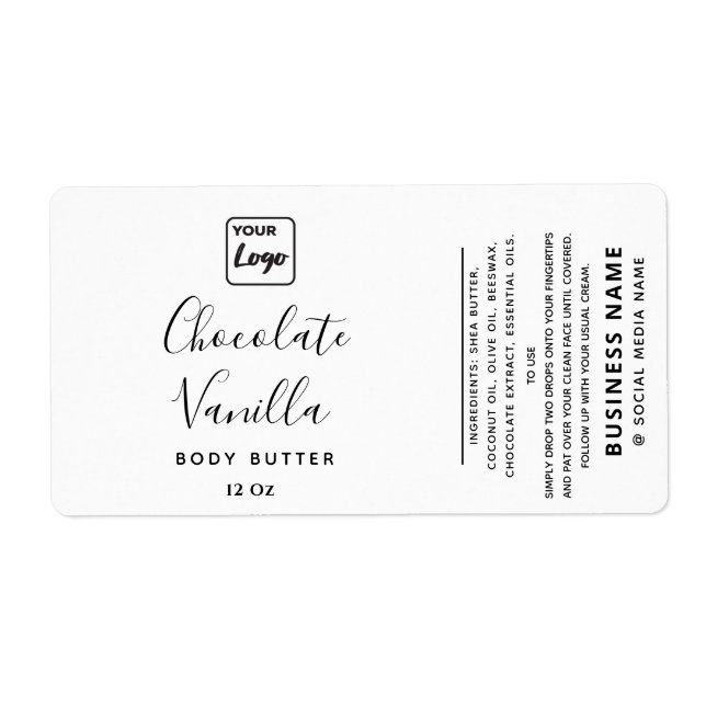 Professional typography black white logo product   (Front)