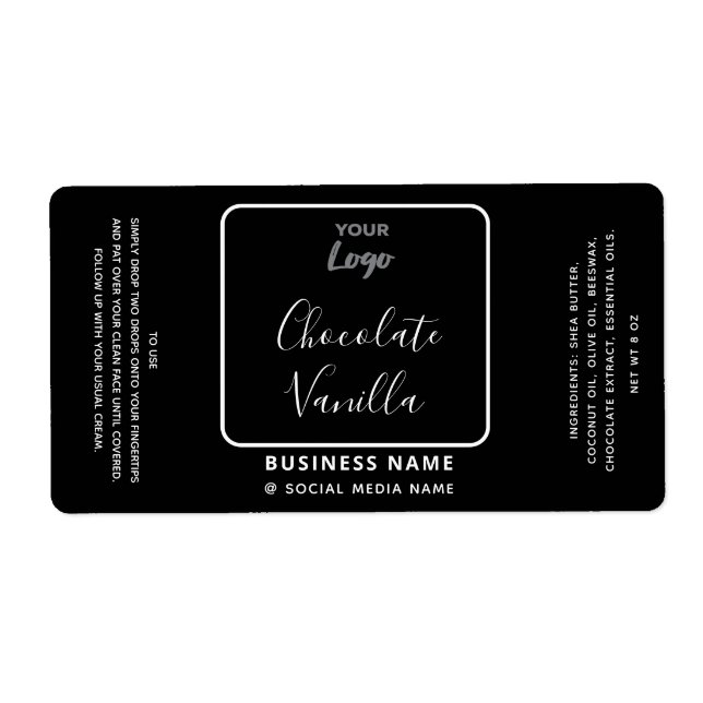 Professional typography black white logo product   (Front)