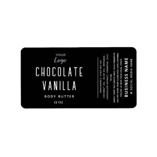 Professional typography black white logo product   label