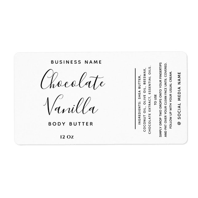 Professional typography black white product  (Front)