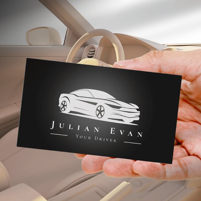 Professional Uber Driver Car Service Business Card (Creator Uploaded)
