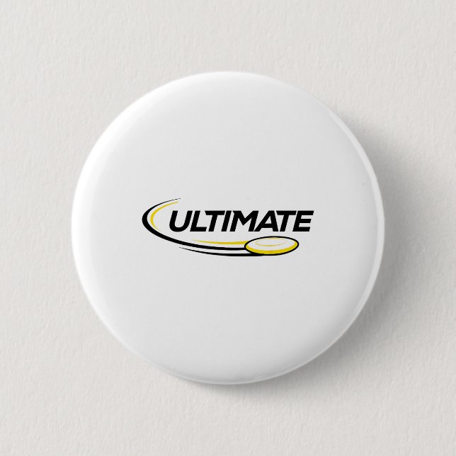 Professional Ultimate Frisbee Disc Golf Player  6 Cm Round Badge (Front)