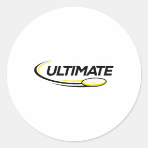 Professional Ultimate Frisbee Disc Golf Player  Classic Round Sticker