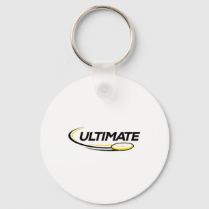 Professional Ultimate Frisbee Disc Golf Player Key Ring