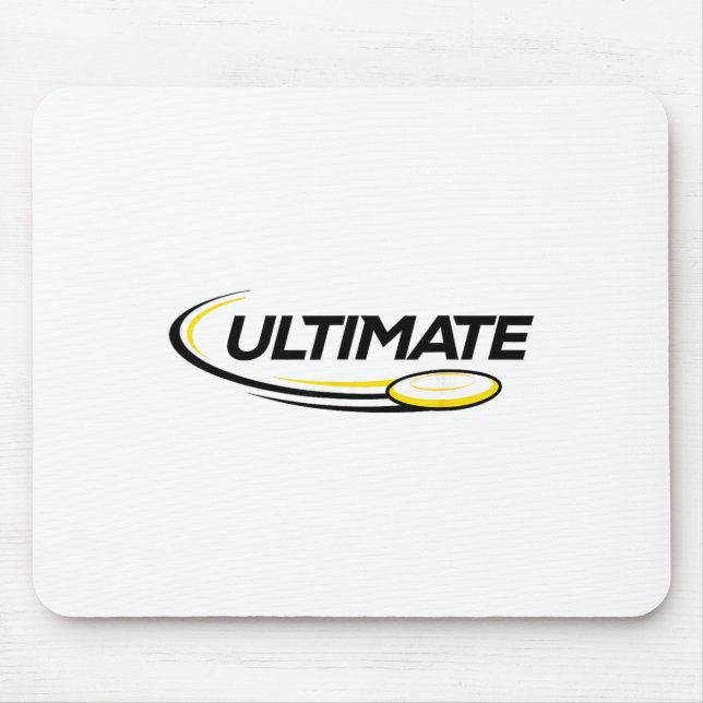 Professional Ultimate Frisbee Disc Golf Player  Mouse Mat (Front)