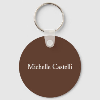 Professional Unique Classical Minimalist Brown Key Ring
