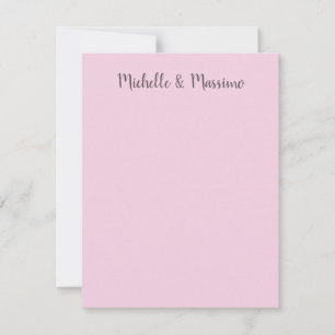 Professional Unique Classical Plain Couple Names Card