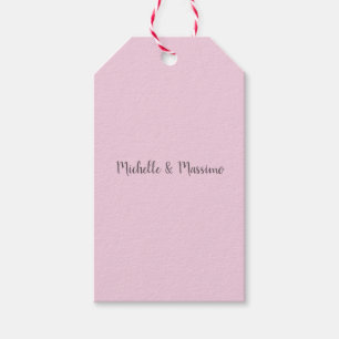 Professional Unique Classical Plain Couple Names Gift Tags