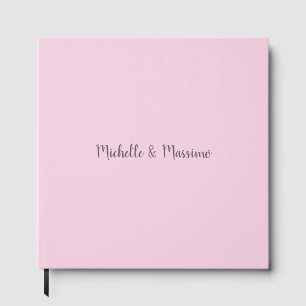 Professional Unique Classical Plain Couple Names Guest Book