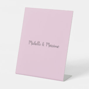 Professional Unique Classical Plain Couple Names Pedestal Sign