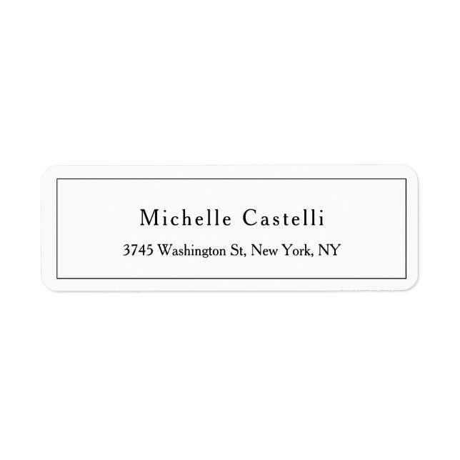 Professional Unique Classical Simple Black & White (Front)