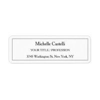 Professional Unique Classical Simple Black & White