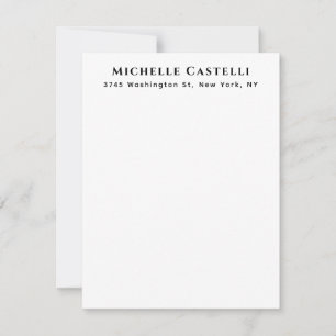 Professional Unique Classical Simple Black & White Card