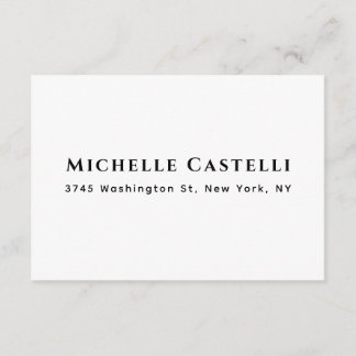 Professional Unique Classical Simple Black & White Enclosure Card