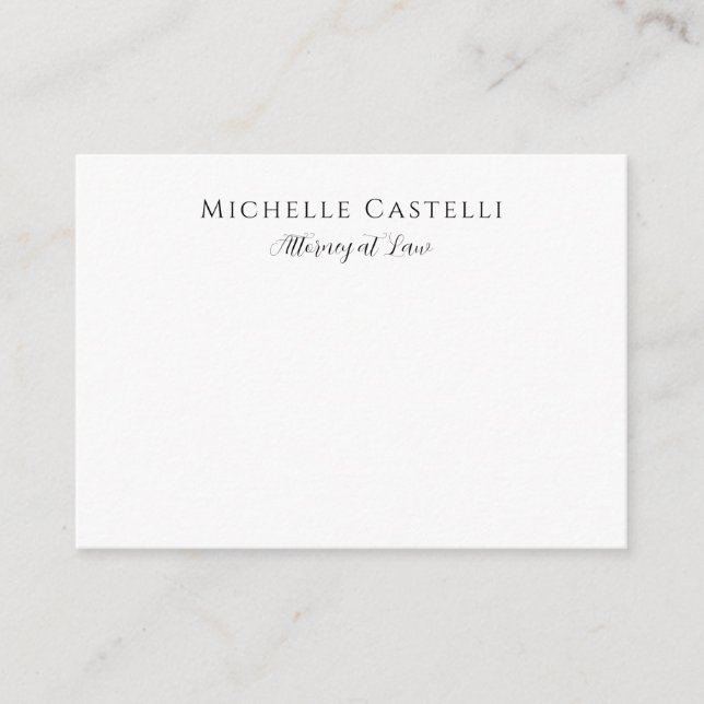 Professional Unique Classical Simple Black & White Enclosure Card (Front)