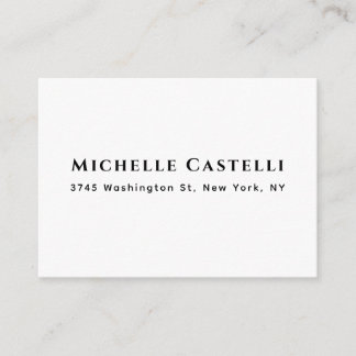 Professional Unique Classical Simple Black & White Enclosure Card