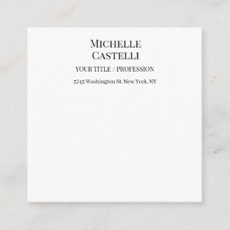 Professional Unique Classical Simple Black & White Enclosure Card