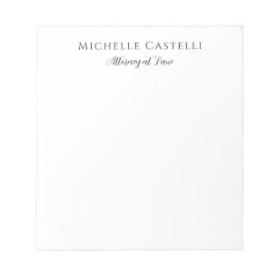 Professional Unique Classical Simple Black & White Notepad