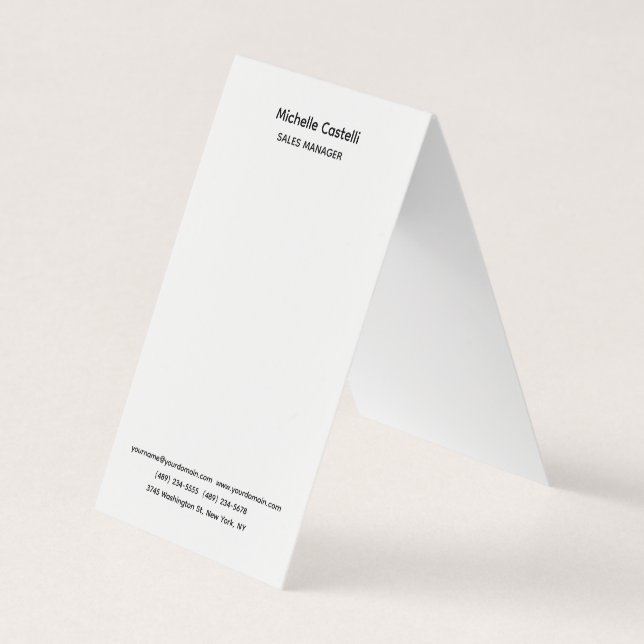 Professional Unique Classical Simple Business Card (Front)