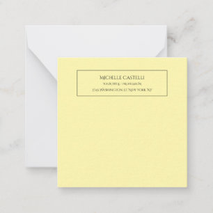 Professional Unique Classical Simple Cream Color Card