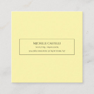 Professional Unique Classical Simple Cream Color Enclosure Card