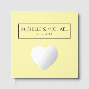 Professional Unique Classical Simple Cream Color Guest Book