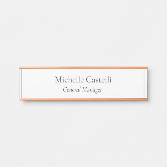 Professional Unique Classical Simple Door Sign (Front)