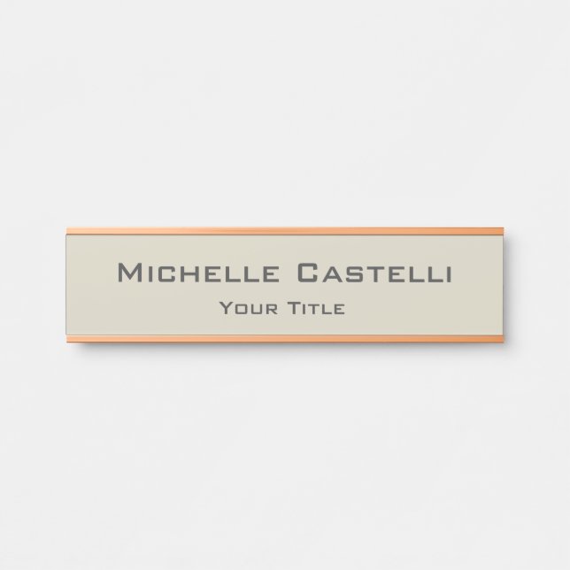 Professional Unique Classical Simple Door Sign (Front)