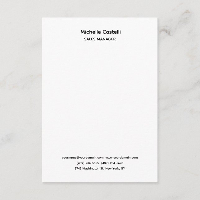 Professional Unique Classical Simple Enclosure Card (Front)