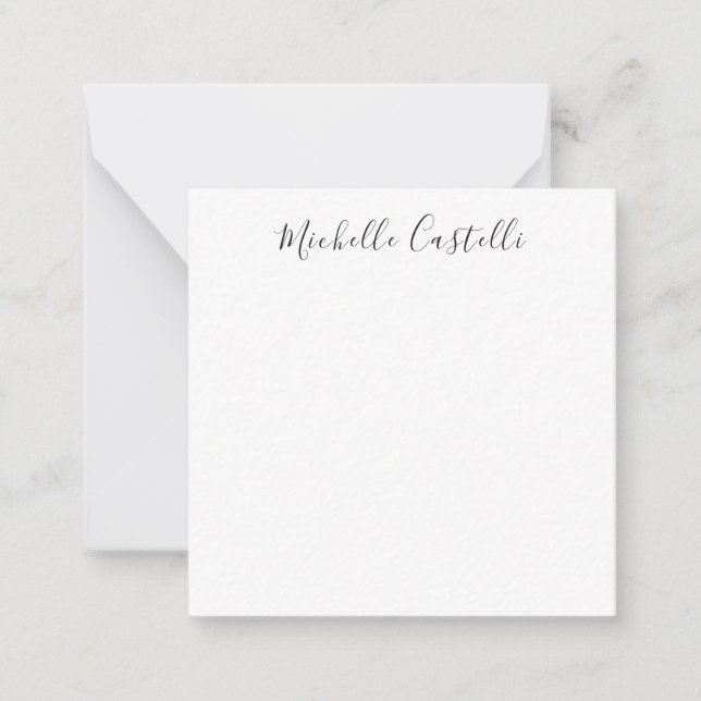 Professional Unique Classical Simple Handwriting Card (Front)