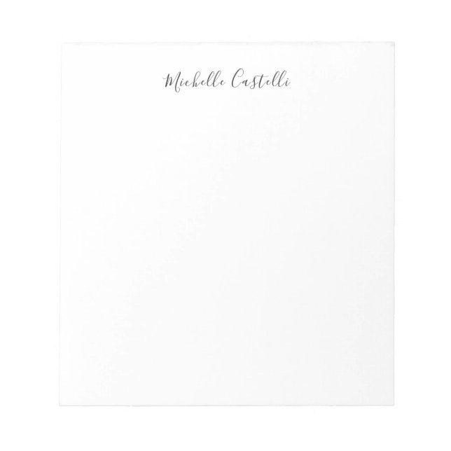 Professional Unique Classical Simple Handwriting Notepad (Front)