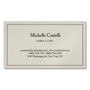 Professional Unique Classical Simple Magnetic Business Card