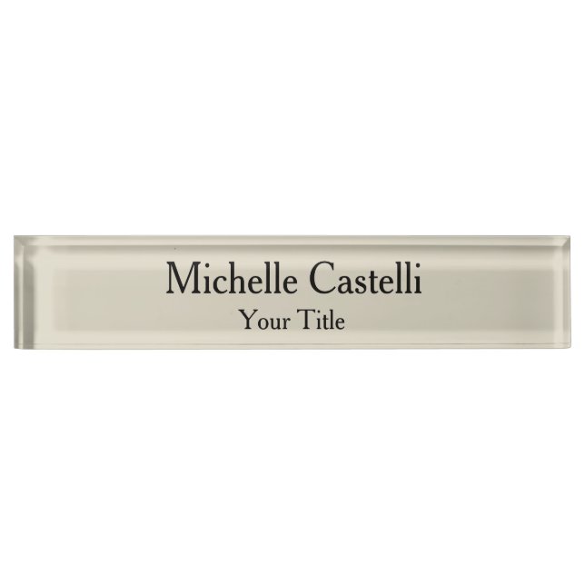 Professional Unique Classical Simple Nameplate (Front)