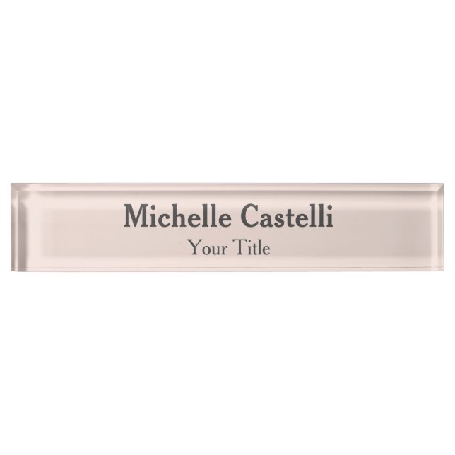 Professional Unique Classical Simple Nameplate (Front)