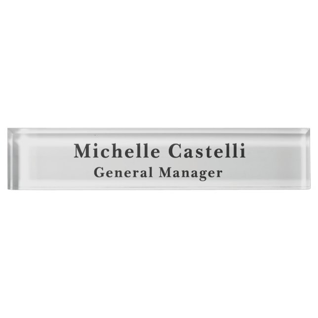 Professional Unique Classical Simple Nameplate (Front)