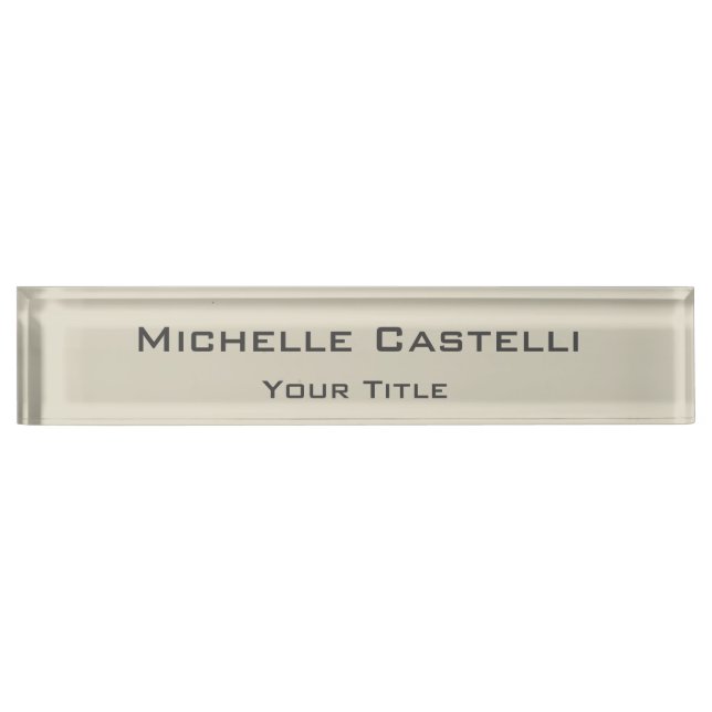 Professional Unique Classical Simple Nameplate (Front)